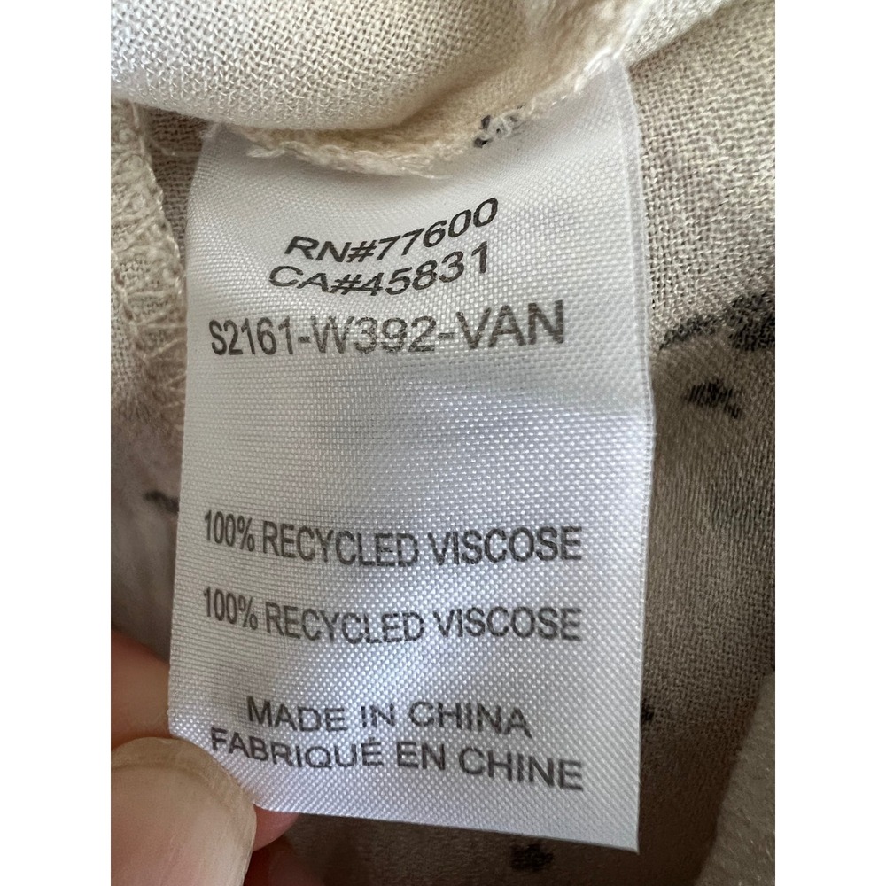 Saltwater Luxe Recycled Viscose Floral Maxi Dress V-Neck Tiered Cream S2161-W392 - Picture 4 of 10